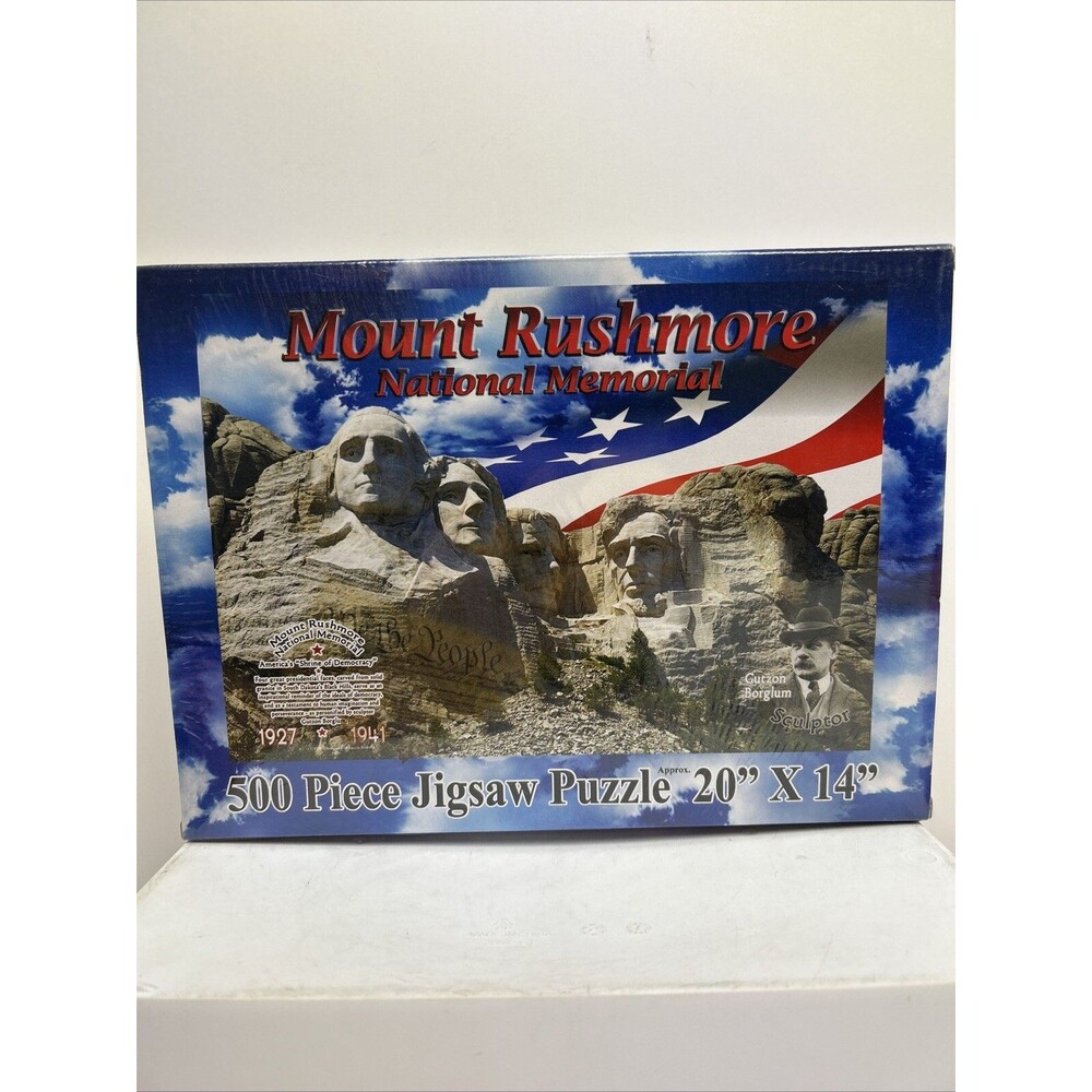 MOUNT RUSHMORE NATIONAL MEMORIAL JIGSAW PUZZLE 500 PIECE SEALED‎